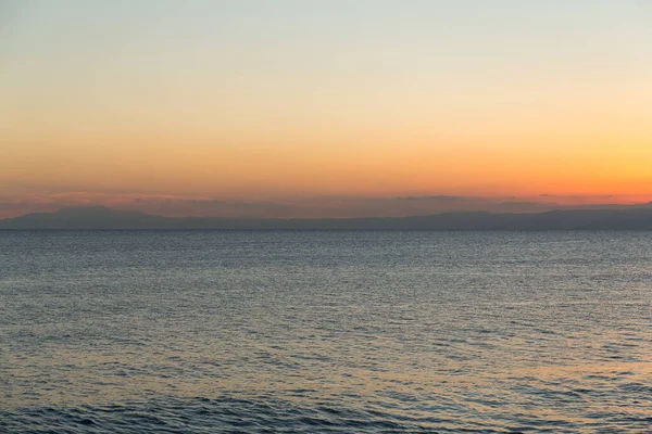 Mar Oceano Com Pôr Sol — Fotografia de Stock