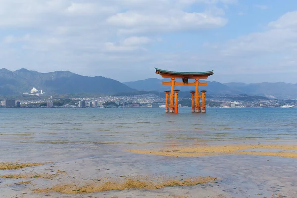 Itsukushima Santuário Japão Miyajima Torii Portão — Fotografia de Stock