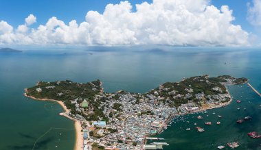 Cheung Chau adasının en iyi manzarası.