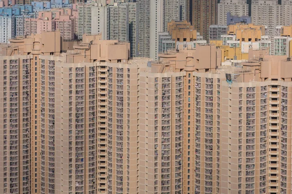Εξωτερικό Του Κτιρίου Κατοικιών Στο Χονγκ Κονγκ — Φωτογραφία Αρχείου
