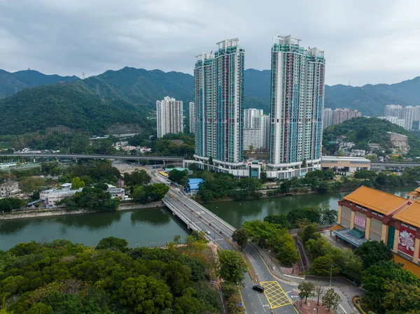 Tai Wai Hong Kong January 2022 Top View Hong Kong — Stock Photo, Image