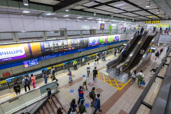 Taipei Tchaj Wan Března 2022 Stanice Metra Zhongxiao Xinsheng Taipei — Stock fotografie