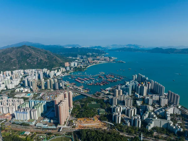 Vista Aérea Ciudad Hong Kong — Foto de Stock