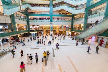 Sha Tin, Hong Kong - 03 Haziran 2019: Alışveriş merkezi