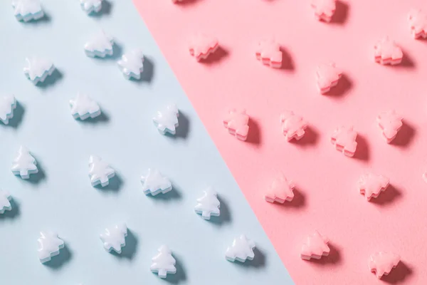 Blue Pink Christmas Candy — Stock Photo, Image