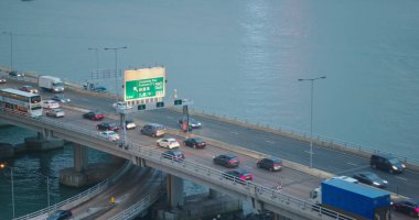 Kuzey Noktası, Hong Kong - 09 Ekim 2020: Hong Kong şehir trafiği