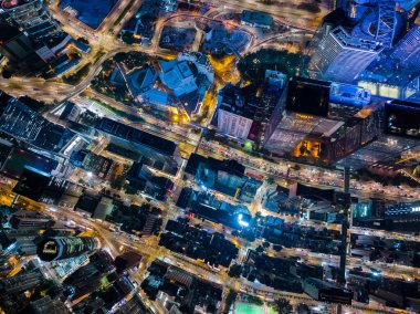 Hong Kong gecesinin en iyi manzarası.