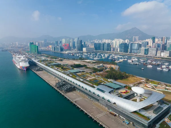 Kai Tak Hong Kong Dezembro 2021 Edifício Terminal Cruzeiros Hong — Fotografia de Stock