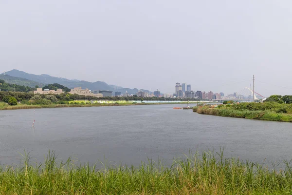 Taipei Město Řekou Keelung — Stock fotografie