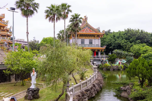 New Taipei Taiwan April 2022 Zhulin Mountain Buddhist Temple — Zdjęcie stockowe