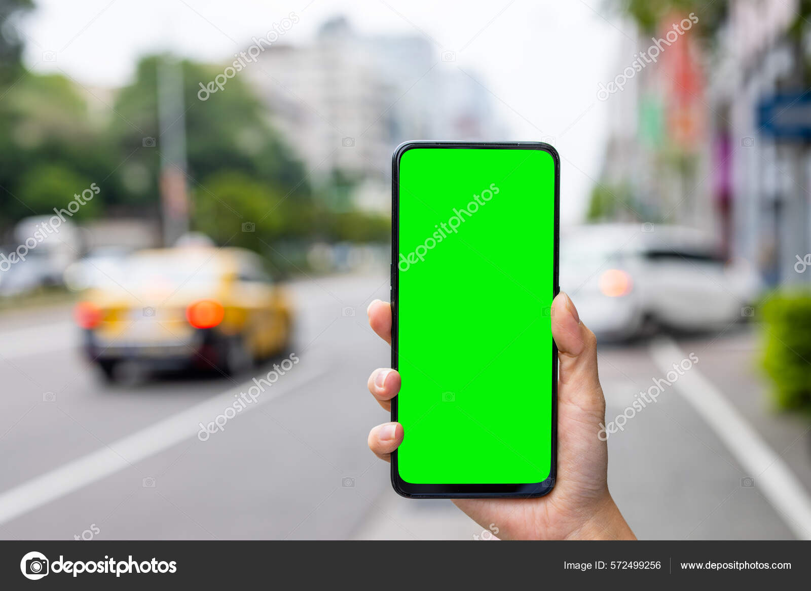 Green Screen Mobile Phone Street Stock Photo by ©leungchopan 572499256
