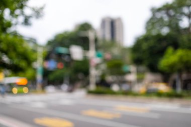 Taipei caddesinin bulanık görüntüsü