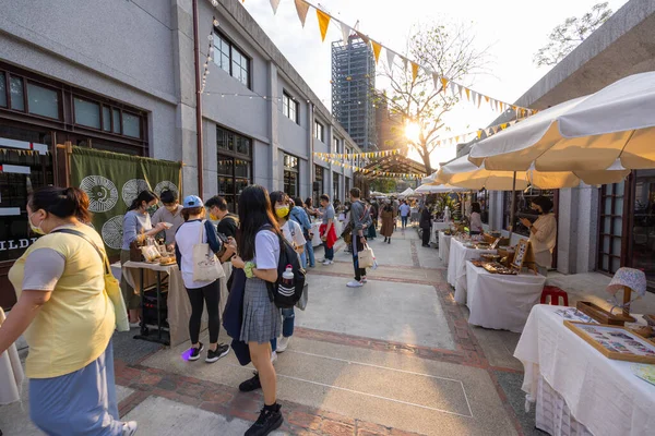 Taipei Taiwan Maart 2022 Ambachtelijke Productmarkt Nangang — Stockfoto