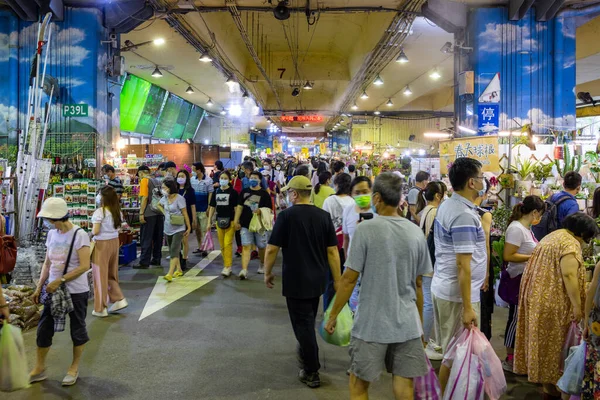 Taipei Taiwan Juin 2022 Marché Aux Fleurs Vacances Chienkuo — Photo