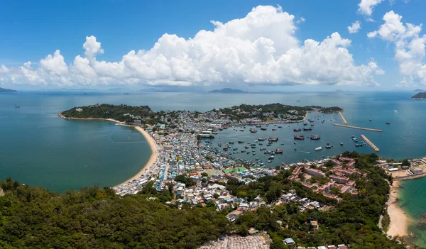 Blick Von Oben Auf Die Insel Cheung Chau — Stockfoto