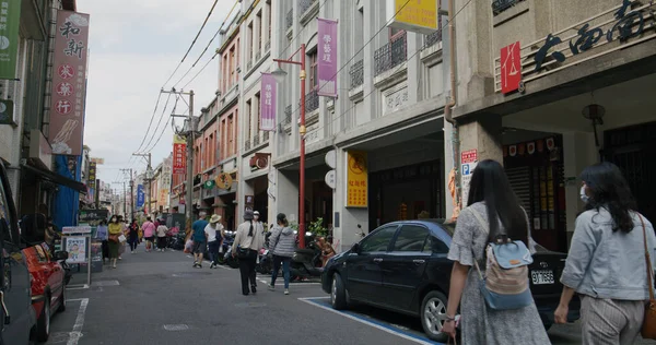 Taipei Ταϊβάν Μαρτίου 2022 Αγορά Διακοπών Στην Οδό Dihua Της — Φωτογραφία Αρχείου