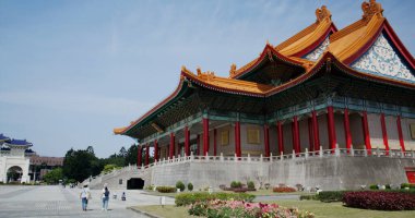 Taipei, Tayvan - 17 Mart 2022: Tayvan 'daki Chiang Kai-shek Anıt Salonu