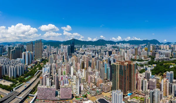 Mong Kok Hong Kong Septiembre 2019 Vista Aérea Hong Kong —  Fotos de Stock