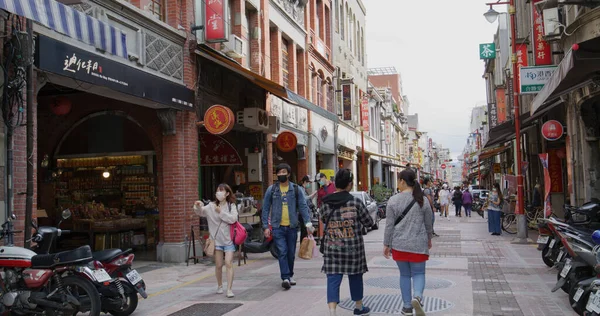 Тайбэй Тайвань Марта 2022 Года Рынок Отдыха Улице Дихуа Города — стоковое фото