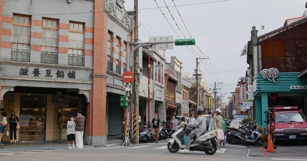 Taipei Taiwan Março 2022 Mercado Férias Rua Dihua Cidade Taipei — Fotografia de Stock