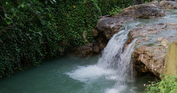 Natuur Onsen Stromen Rivier Bij Xinbeitou Taiwan — Stockfoto