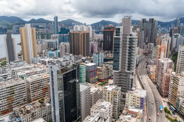Kwa Wan Hong Kong August 2021 Top View Hong Kong — ストック写真