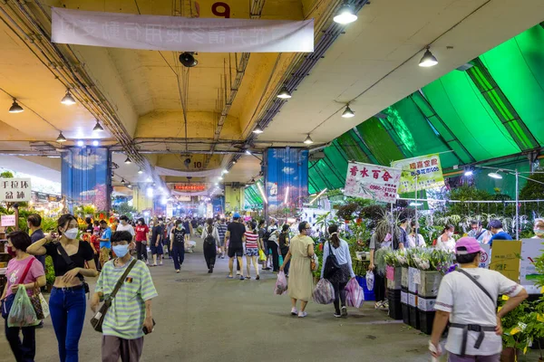 Taipei Taiwan June 2022 Jianguo Holiday Flower Market Taipei City — Stock Fotó