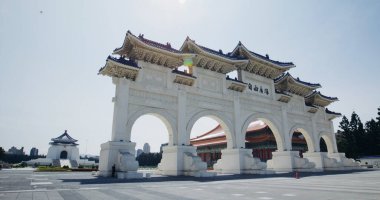 Taipei, Tayvan - 17 Mart 2022: Tayvan 'daki Chiang Kai-shek Anıt Salonu