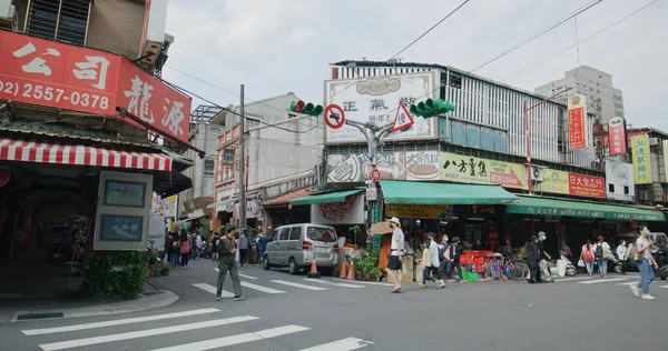 Taipei Taiwan March 2022 Dihua Street Taipei City — Stok fotoğraf