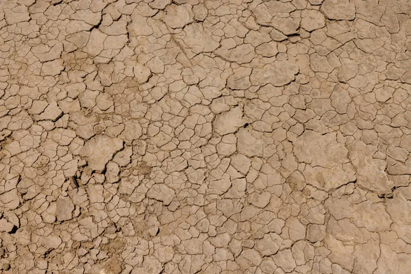裂缝泥浆地面纹理 — 图库照片