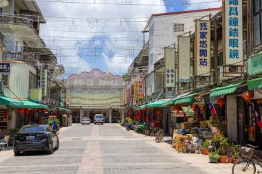 Kinmen, Tayvan - 29 Haziran 2022: Tayvan Kinmen 'deki Sha Mei Eski Sokak