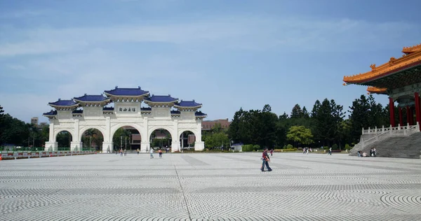 Taipei Ταϊβάν Μαρτίου 2022 Μπροστινή Πύλη Του Μνημείου Chiang Kai — Φωτογραφία Αρχείου