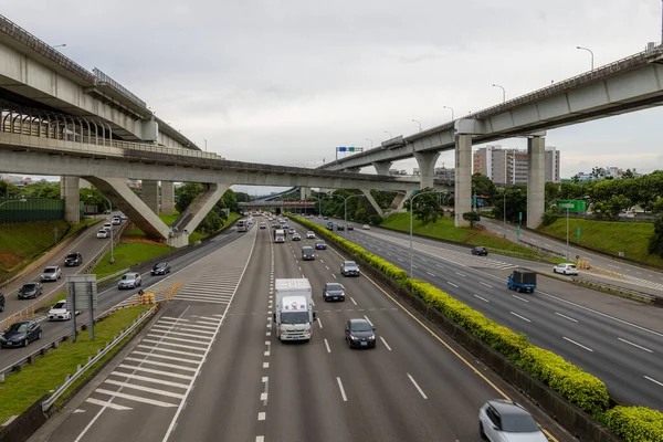 Lin Kou Tajwan Czerwca 2022 Krajowa Autostrada Numer Jeden Tajwanie — Zdjęcie stockowe