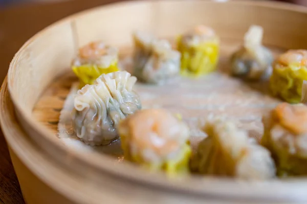 Shumai Dumpling Basket Chinese Restaurant — 스톡 사진