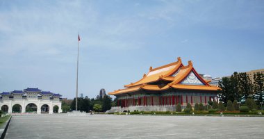 Taipei, Tayvan - 17 Mart 2022: Chiang Kai-shek Memorial Hall