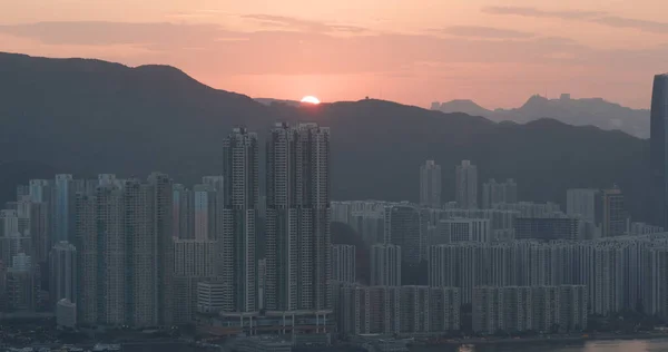 Zachód Słońca Hongkongu — Zdjęcie stockowe