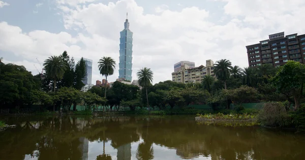 Taipei Taiwan Березня 2022 Taipei 101 City Landmark Sun Yat — стокове фото