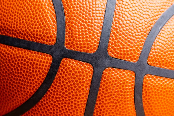 Basketball ball skin texture close up