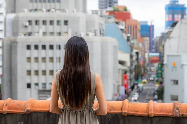 Woman Look City Taiwan — Foto de Stock