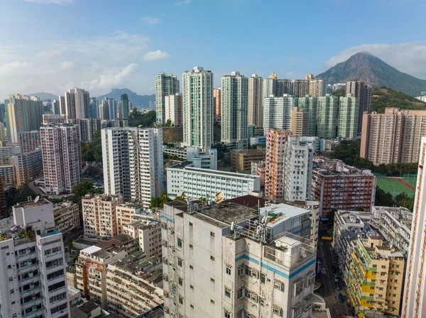 Kwun Tong Hongkong November 2021 Ovanifrån Hongkong Stad — Stockfoto