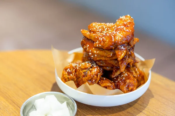 Korean Spicy Chicken Fries Restaurant — Stock fotografie
