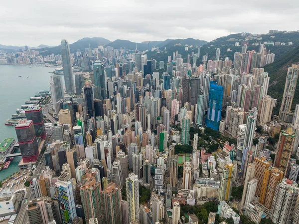 Sheung Wan Hong Kong February 2022 Aerial View Hong Kong — Stock Photo, Image