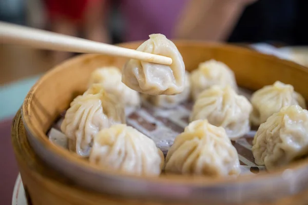 Steamed Soup Bun Chinese Restaurant — Stock fotografie