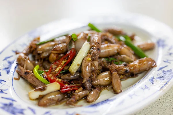 Penghu Seafood Fried Little Squid — Stock Photo, Image