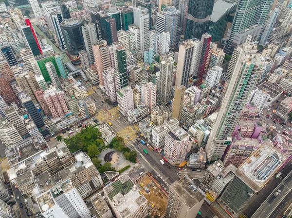 Mong Kok Hong Kong January 2022 Top View Hong Kong — стокове фото