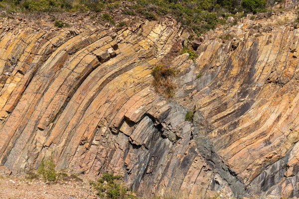 Hong Kong Geo Park Zeshoekige Kolom — Stockfoto