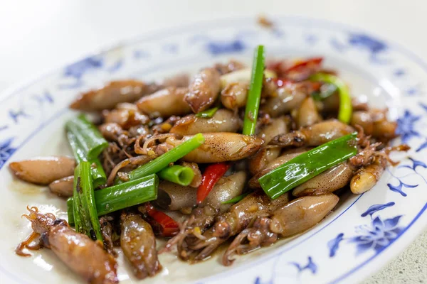 Penghu Seafood Fried Little Squid — Foto Stock