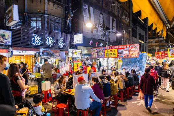 Taipei Taiwan March 2022 Raohe Street Night Market —  Fotos de Stock