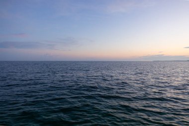 Sunset sea view and the sky