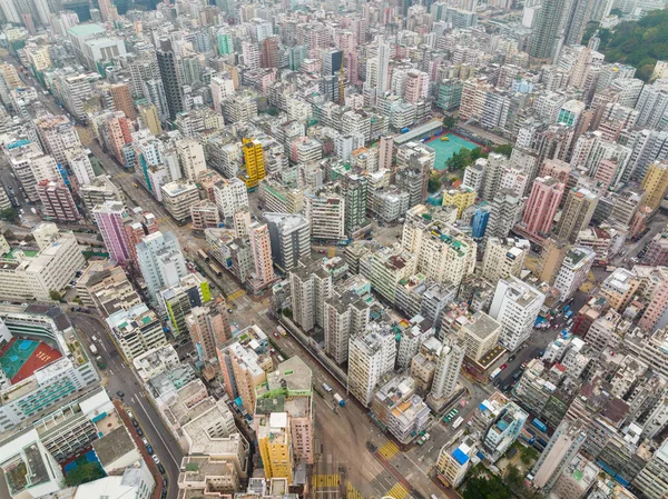 Mong Kok Hong Kong January 2022 Top View Hong Kong — стокове фото